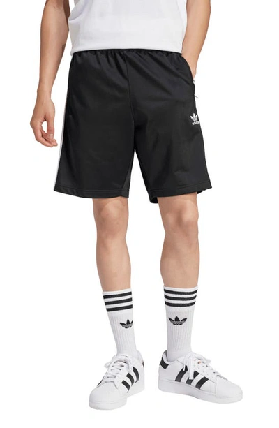 Shop Adidas Originals Adicolor Firebird Sweat Shorts In Black/ White