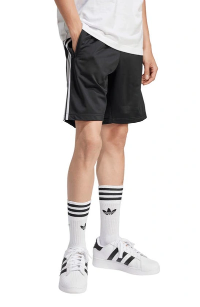 Shop Adidas Originals Adicolor Firebird Sweat Shorts In Black/ White
