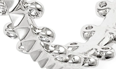 Shop Kendra Scott Jada Crystal Stud Hoop Earrings In Silver White Crystal