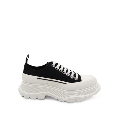 Shop Alexander Mcqueen Tread Slick Canvas Lace-up Shoes