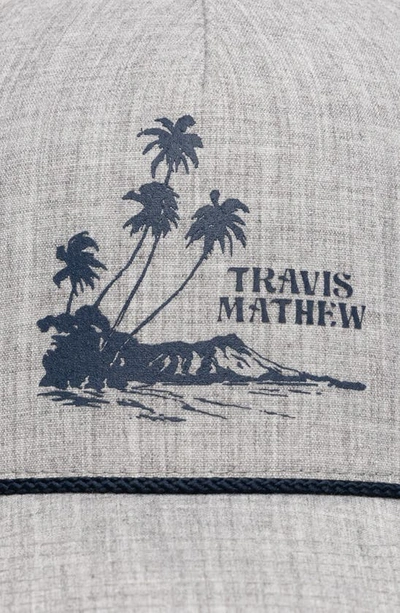 Shop Travis Mathew Salsa Verde Baseball Cap In Heather Grey