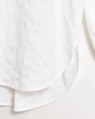 Shop Billy Reid Embellished Spring Big Shirt In White