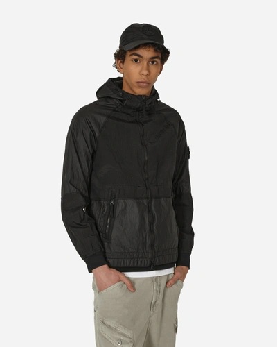 Shop Stone Island Nylon Metal Watro-tc Hooded Jacket In Black