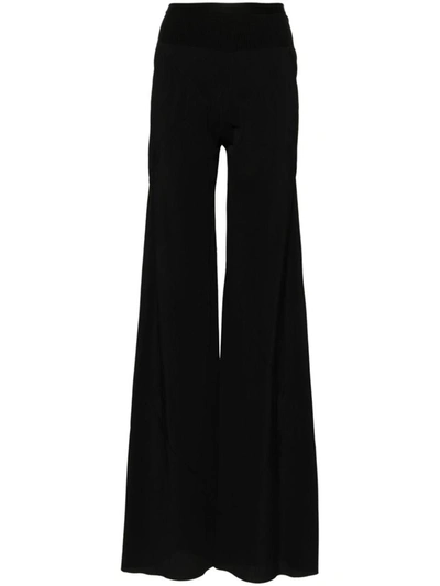 Shop Rick Owens Bias Flare-leg Trousers In Black