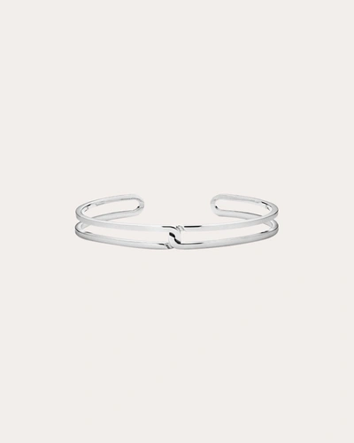 Shop Kinraden Women's Small Blast Cuff Bracelet In Silver