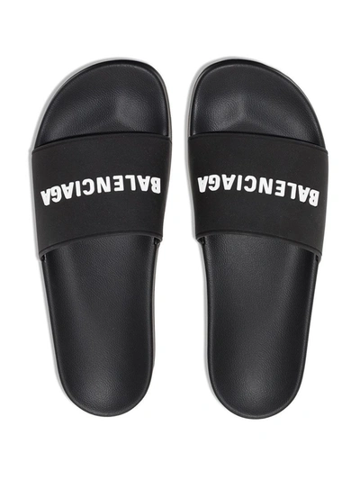 Shop Balenciaga Sandals In Blackwhite