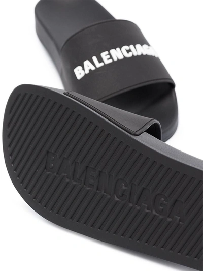 Shop Balenciaga Sandals In Blackwhite