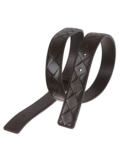 Shop Bottega Veneta Leather Belt In Brown