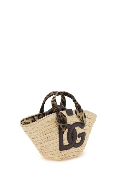 Shop Dolce & Gabbana Beige Straw Bag In Neutrals