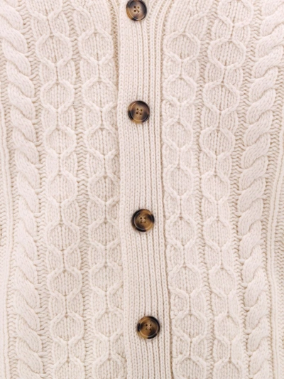 Shop Drôle De Monsieur Cardigan In Beige