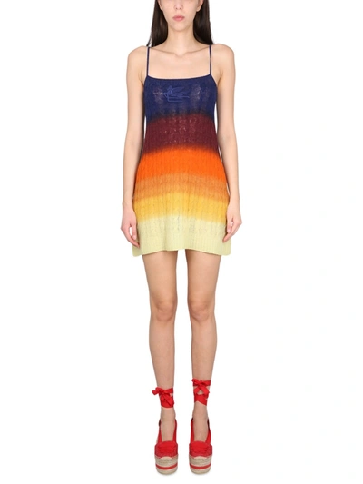 Shop Etro Dress In Multicoloured