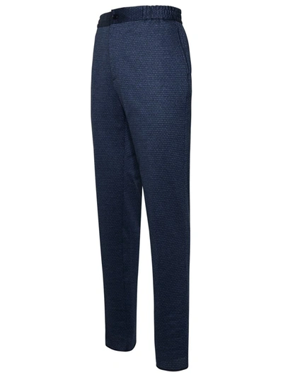 Shop Etro Blue Cotton Pants