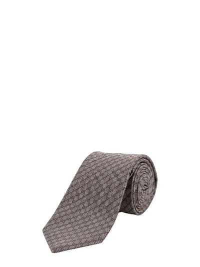 Shop Gucci Tie In Beige Gg