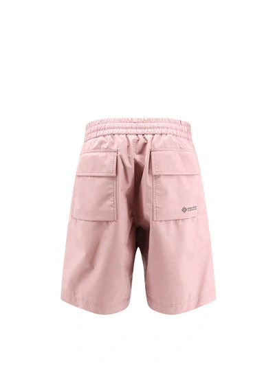 Shop Moncler Grenoble Bermuda Shorts In Pink