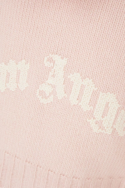 Shop Palm Angels Sweaters In Pink White