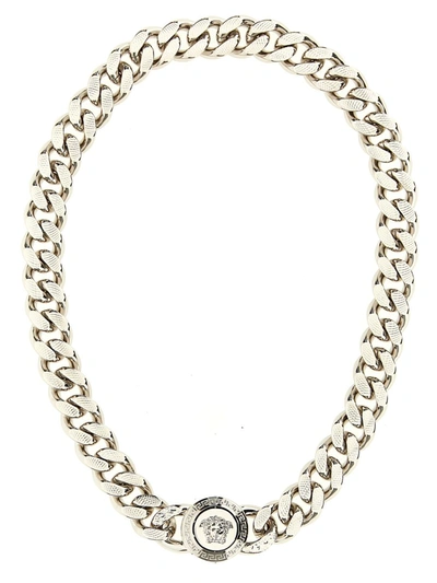 Shop Versace Necklaces In Silver