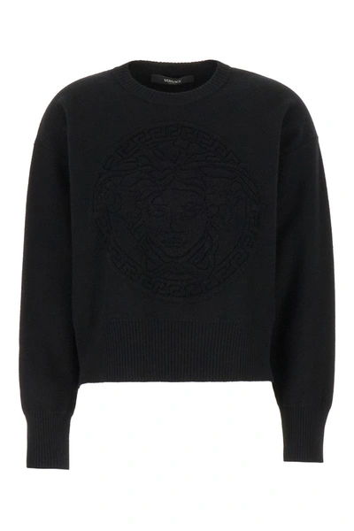 Shop Versace Knitwear In Black