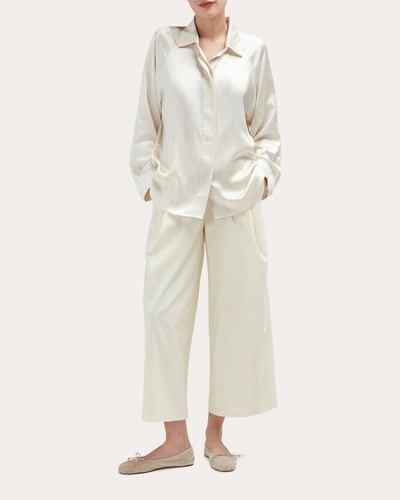 Shop Careste Women's Melissa Silk Shirt In White