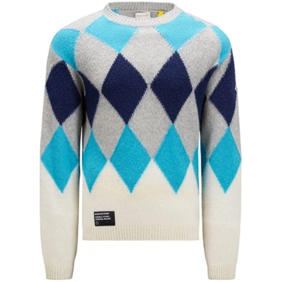 Shop Moncler Genius Sweaters In White/blue