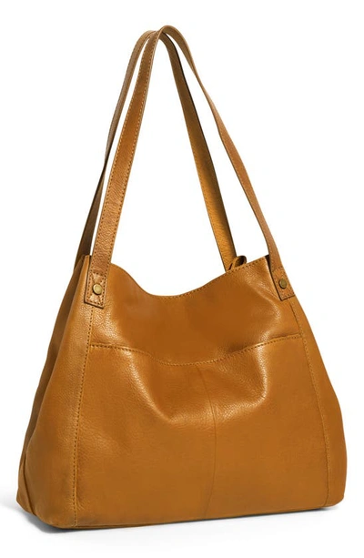 Shop American Leather Co. Liberty Shopper Bag In Cafe Latte Smooth
