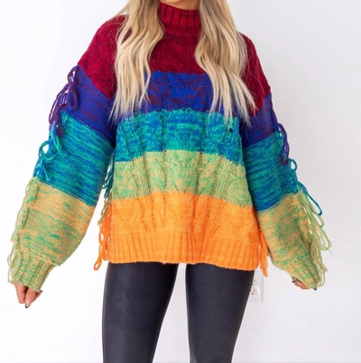 Shop Listicle It Had To Be You Chunky Sweater In Multi