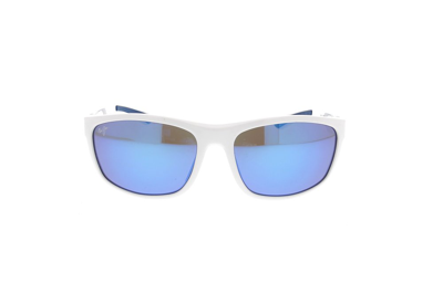 Shop Maui Jim Nuu Landing Polarized Sunglasses In White