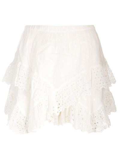 Shop Isabel Marant Étoile Sukira Shorts In White