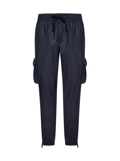 Shop Dolce & Gabbana Logo Tag Jogging Pants In Blue