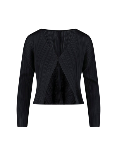 Shop Issey Miyake Pleats Please  Pleated V In Black