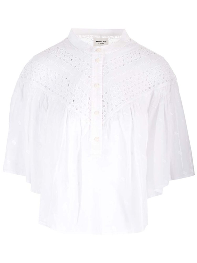 Shop Isabel Marant Étoile Safi Broderie In White