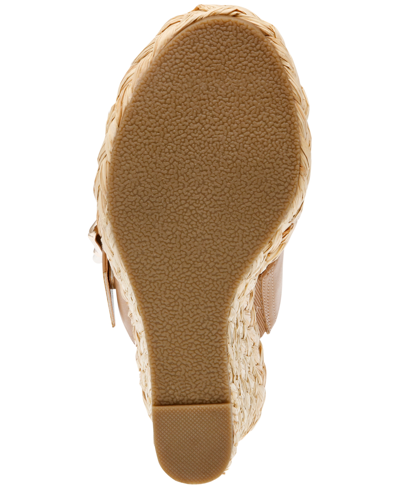 Shop Dv Dolce Vita Women's Leelee Buckle Strap Espadrille Wedge Sandals In Ivory