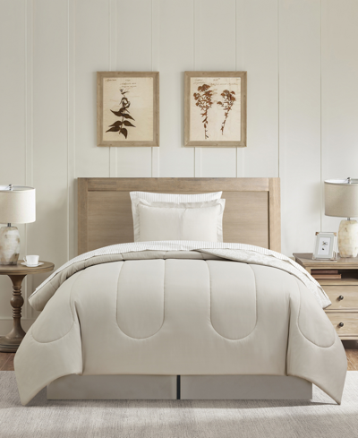 Sunham Neutral Damask 8-pc. Comforter Set In Neutral
