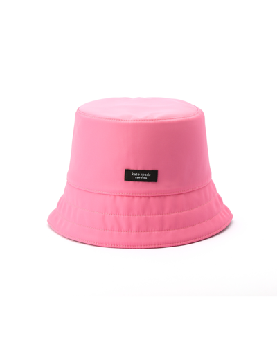 Shop Kate Spade Women's Packable Sam Nylon Bucket Hat In Pink Cloud