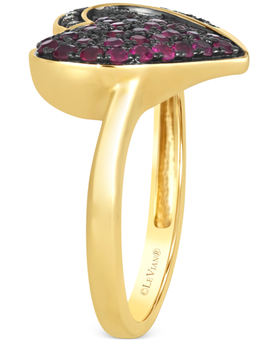 Le Vian Godiva X  Passion Ruby (3/4 Ct. T.w.) & Chocolate Diamond (1/10 Ct. T.w.) Heart Ring In 14k G In No Color