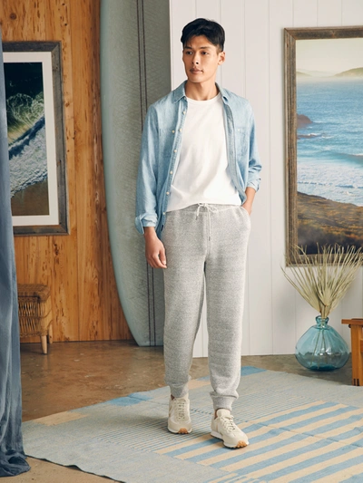 Faherty Whitewater Sweatpant In Grey Shell Loop