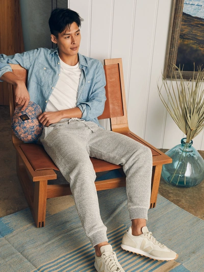 Faherty Whitewater Sweatpant In Grey Shell Loop