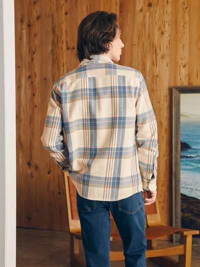 Shop Faherty Surf Flannel Shirt In Spring Evening