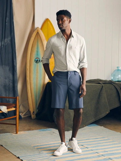 Faherty Belt Loop All Day Shorts (9") In Dark Blue Nights