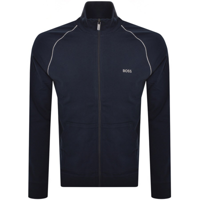 Shop Boss Business Boss Lounge Full Zip Sweatshirt Navy