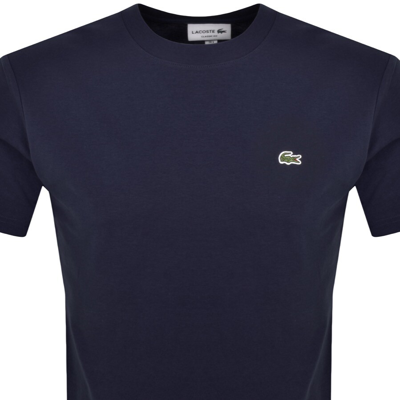 Shop Lacoste Crew Neck T Shirt Navy