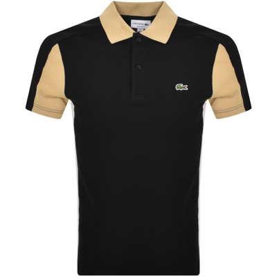 Shop Lacoste Logo Polo T Shirt Black