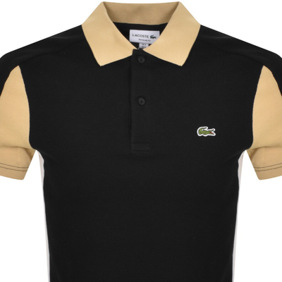 Shop Lacoste Logo Polo T Shirt Black