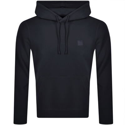 Boss Casual Boss Zetalky Full Zip Hoodie Navy In Navy