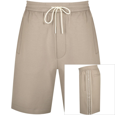 Shop Armani Collezioni Emporio Armani Lounge Jersey Shorts Grey