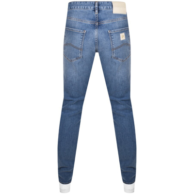 Shop Armani Exchange J14 Skinny Fit Jeans Blue