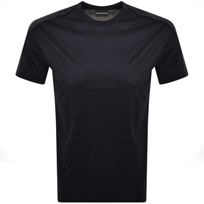 Shop Armani Collezioni Emporio Armani Logo T Shirt Navy