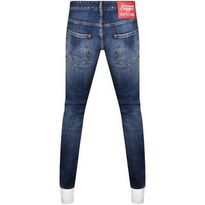 Shop Dsquared2 Mid Wash Cool Guy Jeans Blue
