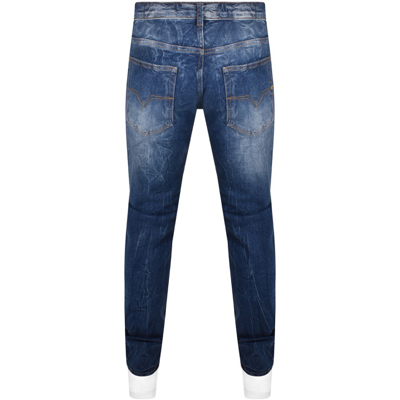 Versace Jeans Couture Slim Milano Tape Jeans Blue In Blue