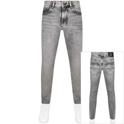 Shop Versace Jeans Couture Dundee Narrow Jeans Grey