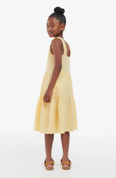 Shop Barbour Kids' Mia Gingham Sunrise Cotton Dress